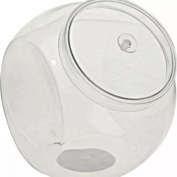 Caterer's Corner Clear Plastic Candy Jar with Lid 80 oz. - Picture 3 of 8